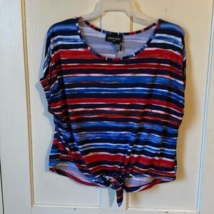 Jennifer Lauren Tie front top size 2x